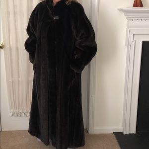 Saks Fifth Avenue Faux Full Length Mink